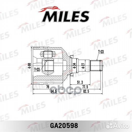 ШРУС toyota carina T170/T190/corolla VI-viii