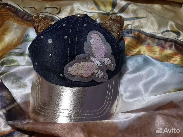 Кепка джинсовая