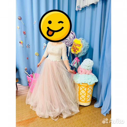 Свадебное, вечернее плать, размер 44-48