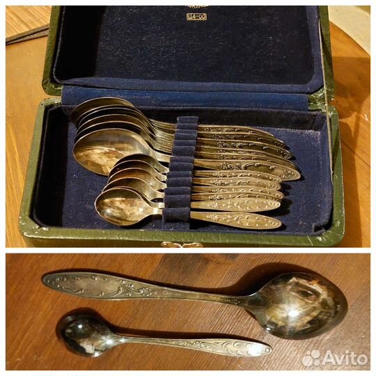 Столовые приборы из мельхиора и др