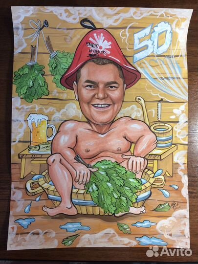 Индивидуальные шаржи портреты на заказ