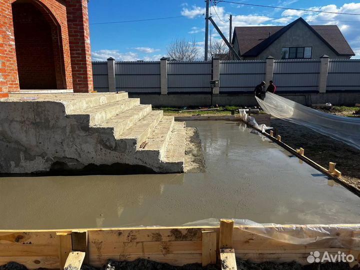 Фундамент отмостка / заливка фундамента