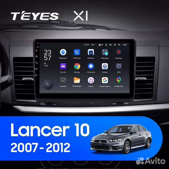 Магнитола Android X1 Mitsubishi Lancer 10 CY 2007