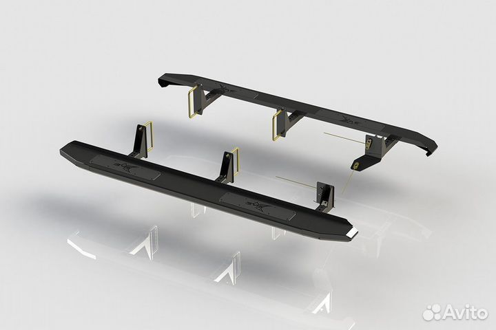 Пороги силовые BMS PRO-Line для Исузу Д-Макс