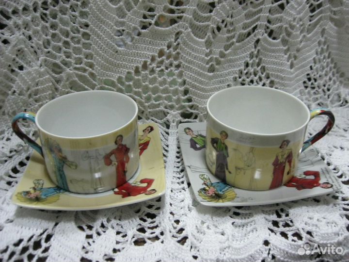 Чайная пара фарфор