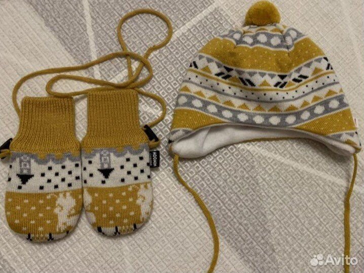 Шапка и варежки Reima(детские)