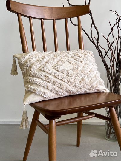 Декоративная наволочка ромб/зигзаг 30х50 см