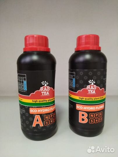 Удобрениe rastea eco-hydro flores A+B