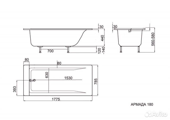 Ванна с гарантией