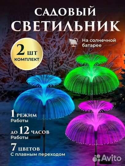 Светильник садовый на солнечной батарее