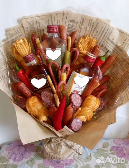 Букеты. Мясной, вкусный, съедобный,мужской,женский