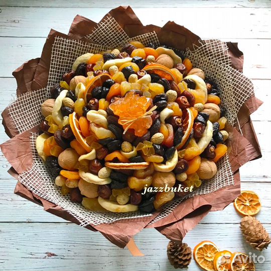 Букет из сухофруктов, сладкий букет