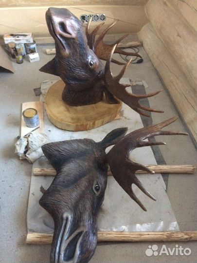 Скульптуры из дерева