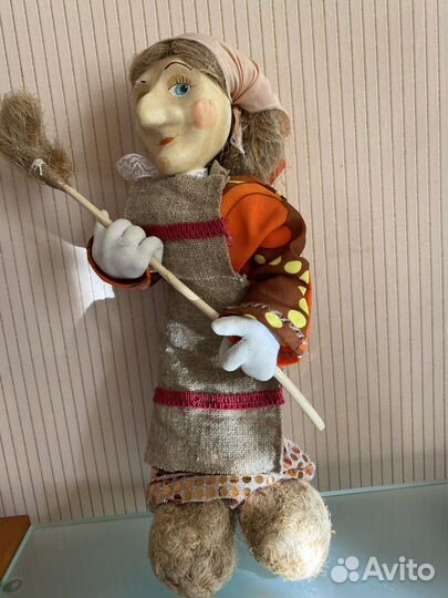 Интерьерная кукла домовенок Кузя и Баба яга