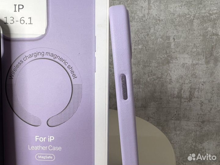 Чехол Кожа iPhone 13,14/13 Pro Mag Safe Анимация