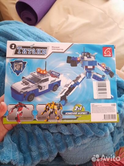 Детские конструкторы, буровая, трансформер. новые