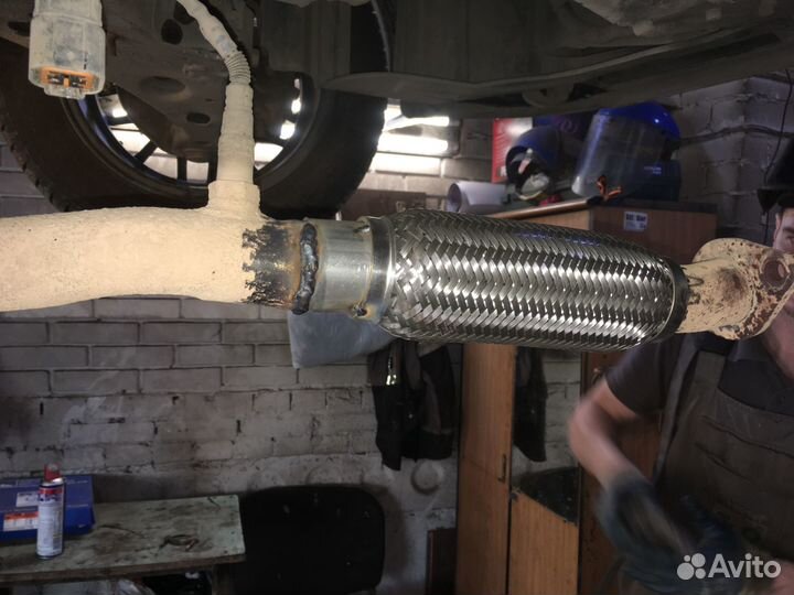 Замена гофры глушителя Kia Cerato III 2013-16