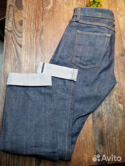 Uniglo + j Selvedge с прямыми штанинами, размер 25