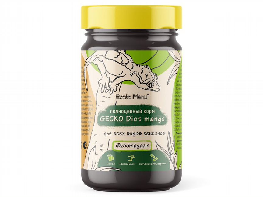 Gecko Diet mango для всех видов гекконов