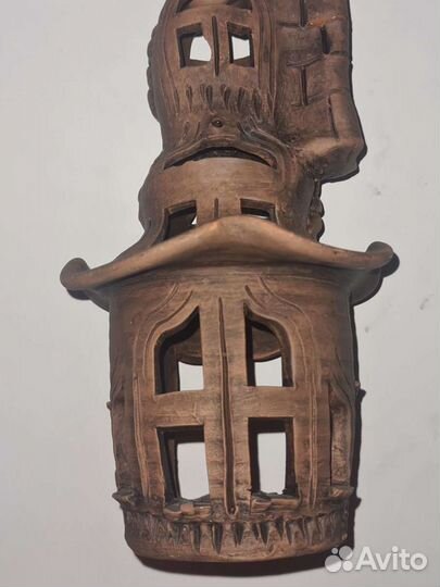 Подсвечник глиняный