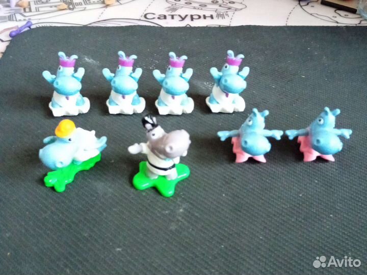 Игрушка бегемот, киндер сюрприз