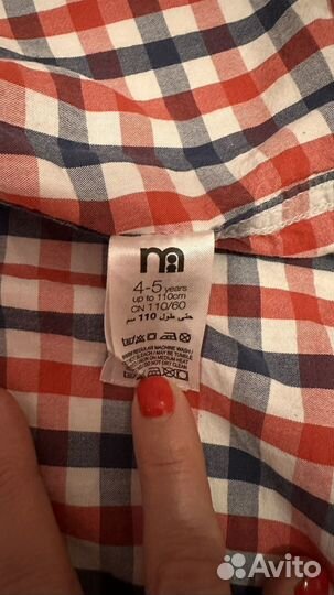 Комплект фирмы Mothercare рубашка и джинсы