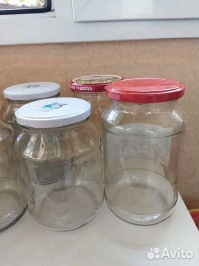 Банки стеклянные 0,8л., 0,5 л., 1л., 1,2 - 1,3 л
