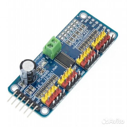 Драйвер сервоприводов 16 канальный PCA9685 I2C