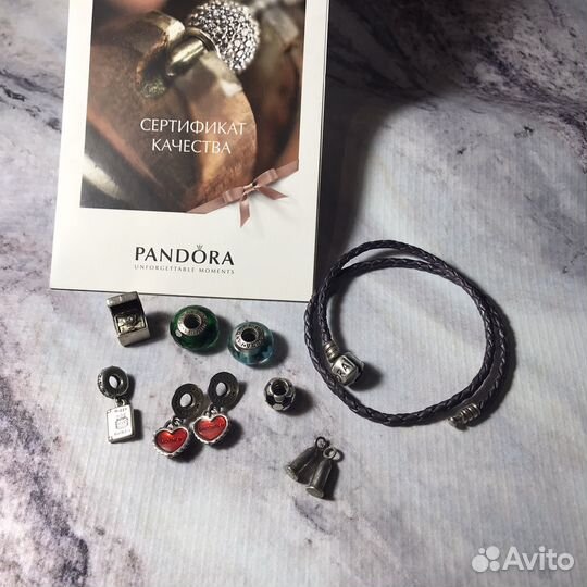 Пандора Pandora шармы серебро