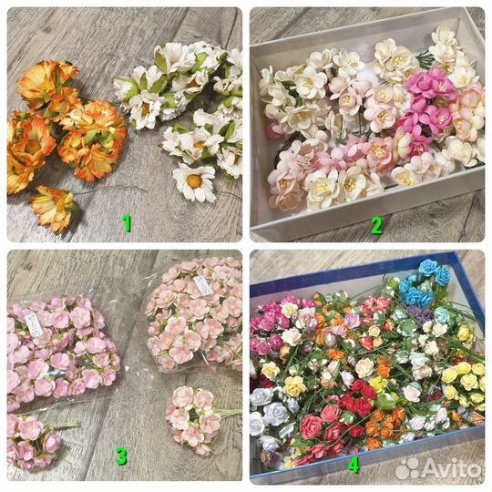 Бумажные цветы ромашки и другие