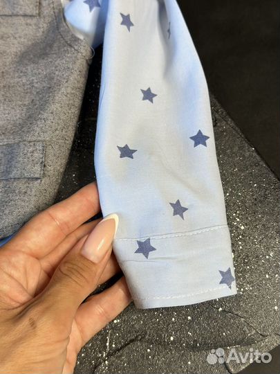 Рубашка с жилеткой на мальчика 90см