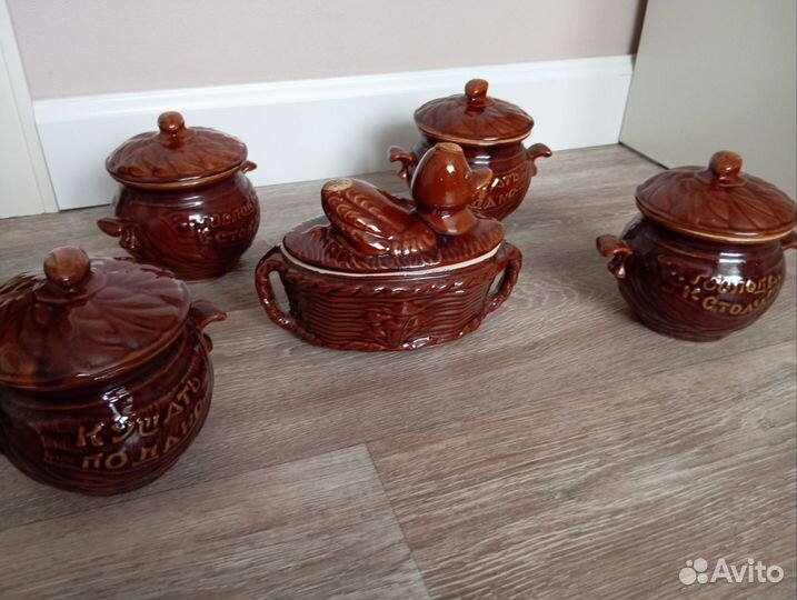 Глиняный горшок для запекания