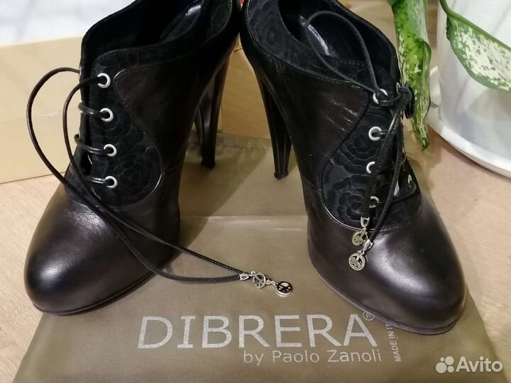 Ботильоны кожаные dibrera, 37 размер