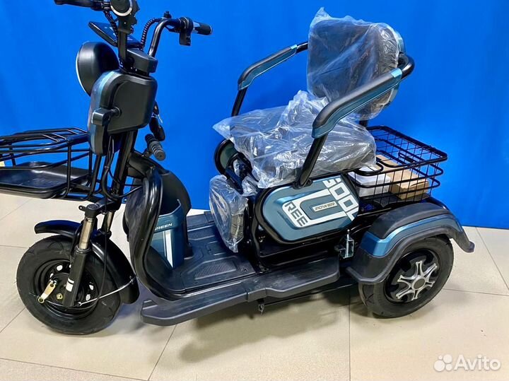 Электроску трицикл трехкалесный green