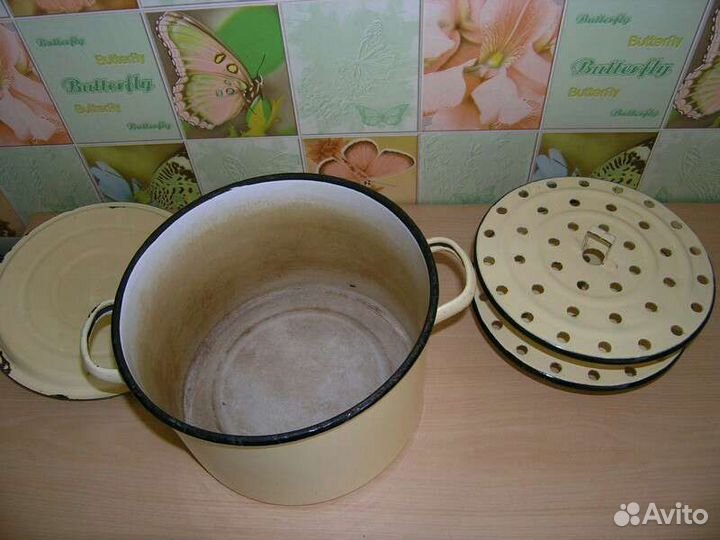 Кастрюли эмалированные