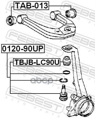 Опора шаровая верхняя Toyota 4 Runner 95-02