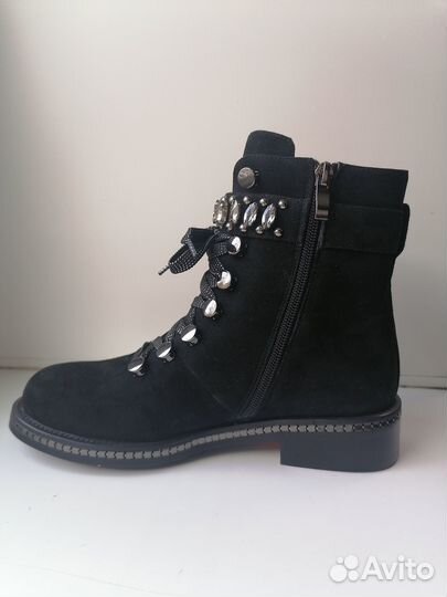 Ботинки женские зимние натуральная замша