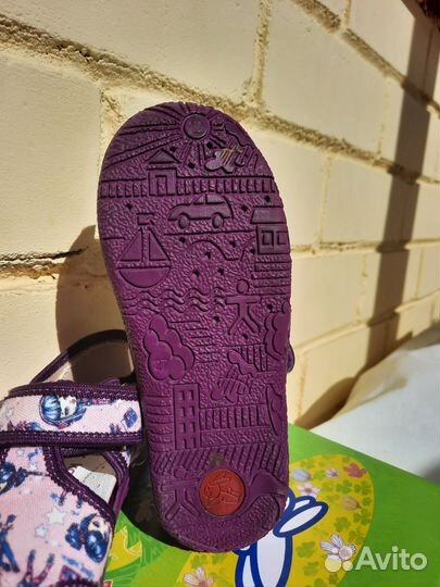 Текстильные босоножки для девочки Kapika 27