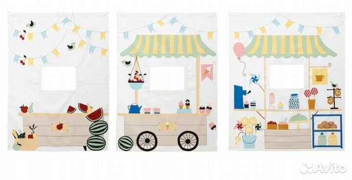 Штора IKEA kura на детскую кровать икея кюра