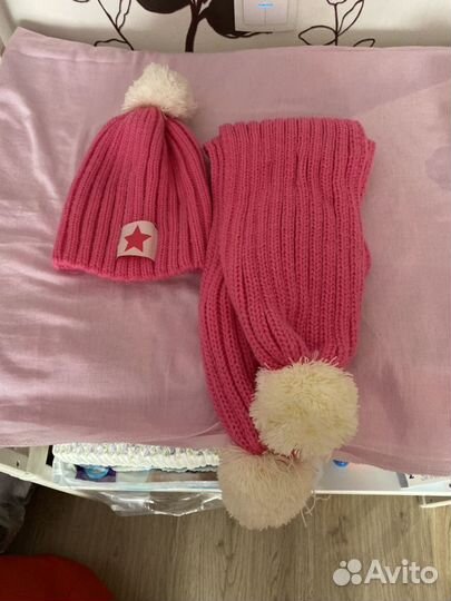 Комплект шапка, шарф