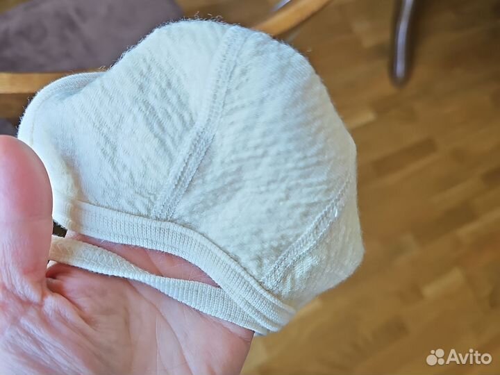 Чепчик меринос 3 6 месяцев