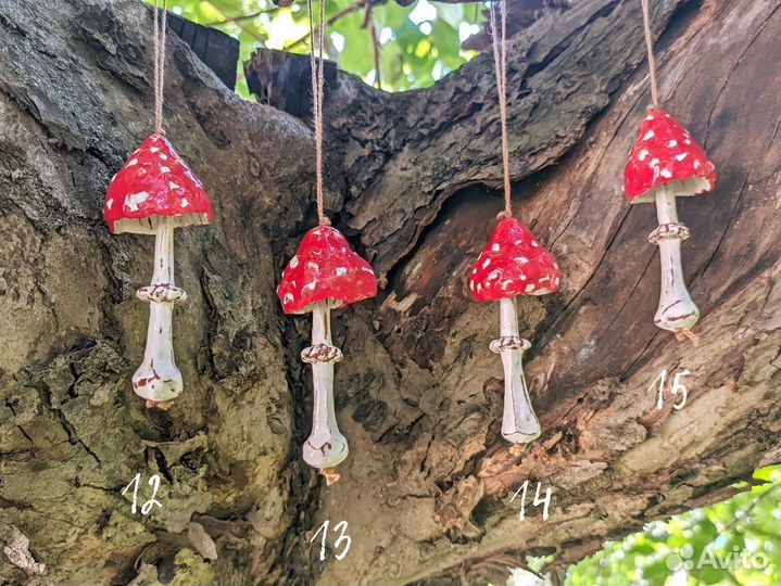 Керамическая игрушка-колокольчик 