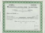 Сертификат акций Северолес Архангельск 1920