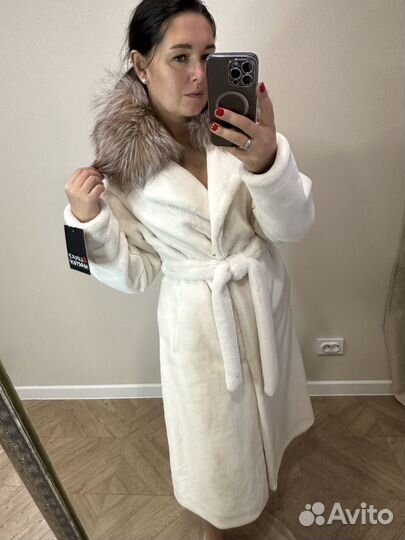 Шуба Эко мех и лиса