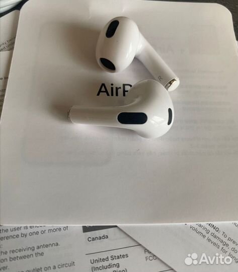 Беспроводные наушники apple airpods 3