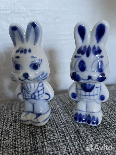 Фигурки гжель СССР