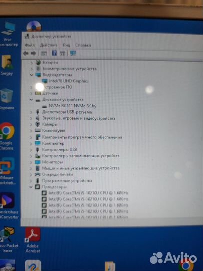 Тонкий ноутбук 14 dell i5 10