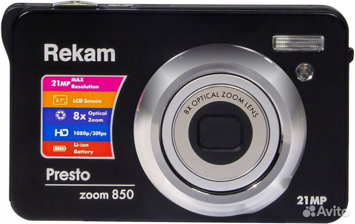 Фотоаппарат Rekam Presto zoom 850 bl черный 21Mpix 2.7