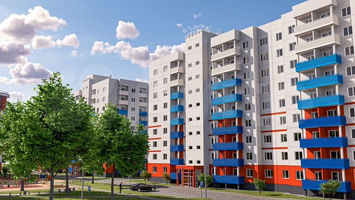 Квартира-студия, 26,6 м², 6/9 эт.