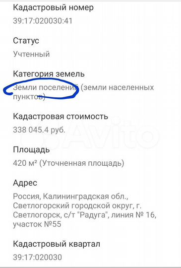 Участок 5 сот. (ИЖС)